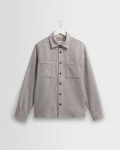 Whiting - Blue Fleck Wool Overshirt