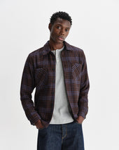 Whiting And Blue Skate Check Overshirt