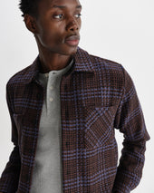 Whiting And Blue Skate Check Overshirt