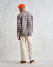 Whiting And Blue Basket Check Overshirt