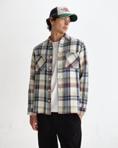 Whiting And Multicolour Jazz Weave Overshirt