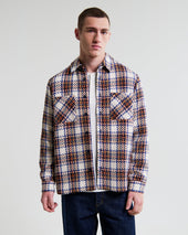 Whiting And Multicolour Zoar Check Overshirt