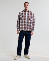Whiting And Multicolour Zoar Check Overshirt
