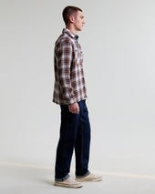Whiting And Multicolour Zoar Check Overshirt