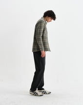 Whiting Green Wool Check Overshirt