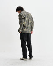 Whiting Green Wool Check Overshirt