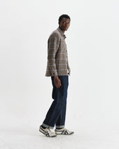 Whiting Grey Houndstooth Wool Overshirt