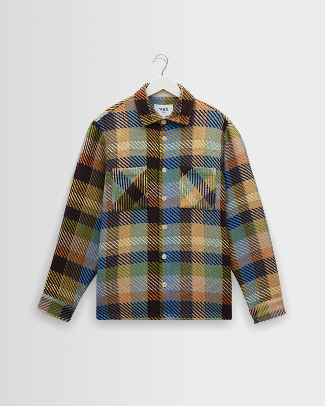Whiting - Khaki And Multicolour Pike Check Overshirt