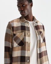 Whiting Natural And Pike Check Overshirt