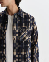 Whiting Natural And Glitch Check Overshirt