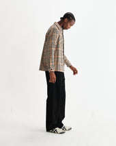 Whiting Natural Houndstooth Weave Overshirt
