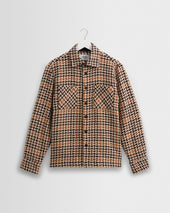 Whiting - Natural Houndstooth-Weave Overshirt