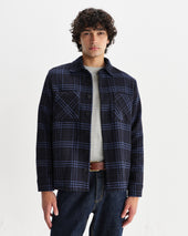 Whiting And Blue Skate Check Overshirt