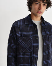Whiting And Blue Skate Check Overshirt