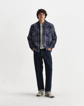 Whiting And Grey Wave Check Overshirt