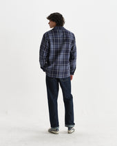Whiting And Grey Wave Check Overshirt