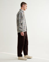 Whiting And Green Basket Weave Overshirt