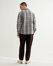 Whiting And Green Basket Weave Overshirt