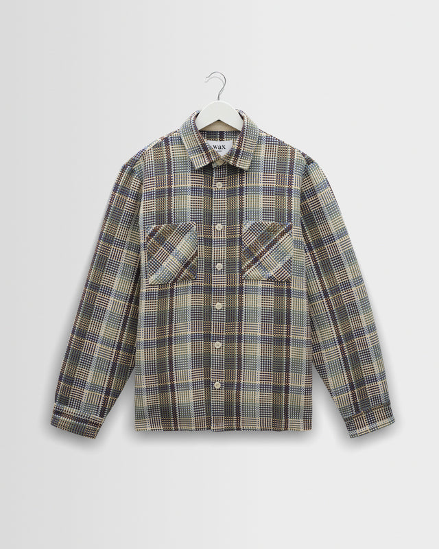 Whiting - Blue And Green Basket Weave Overshirt