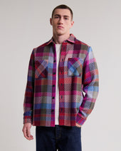 Whiting Pink And Multicolour Pike Check Overshirt