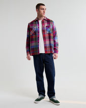 Whiting Pink And Multicolour Pike Check Overshirt