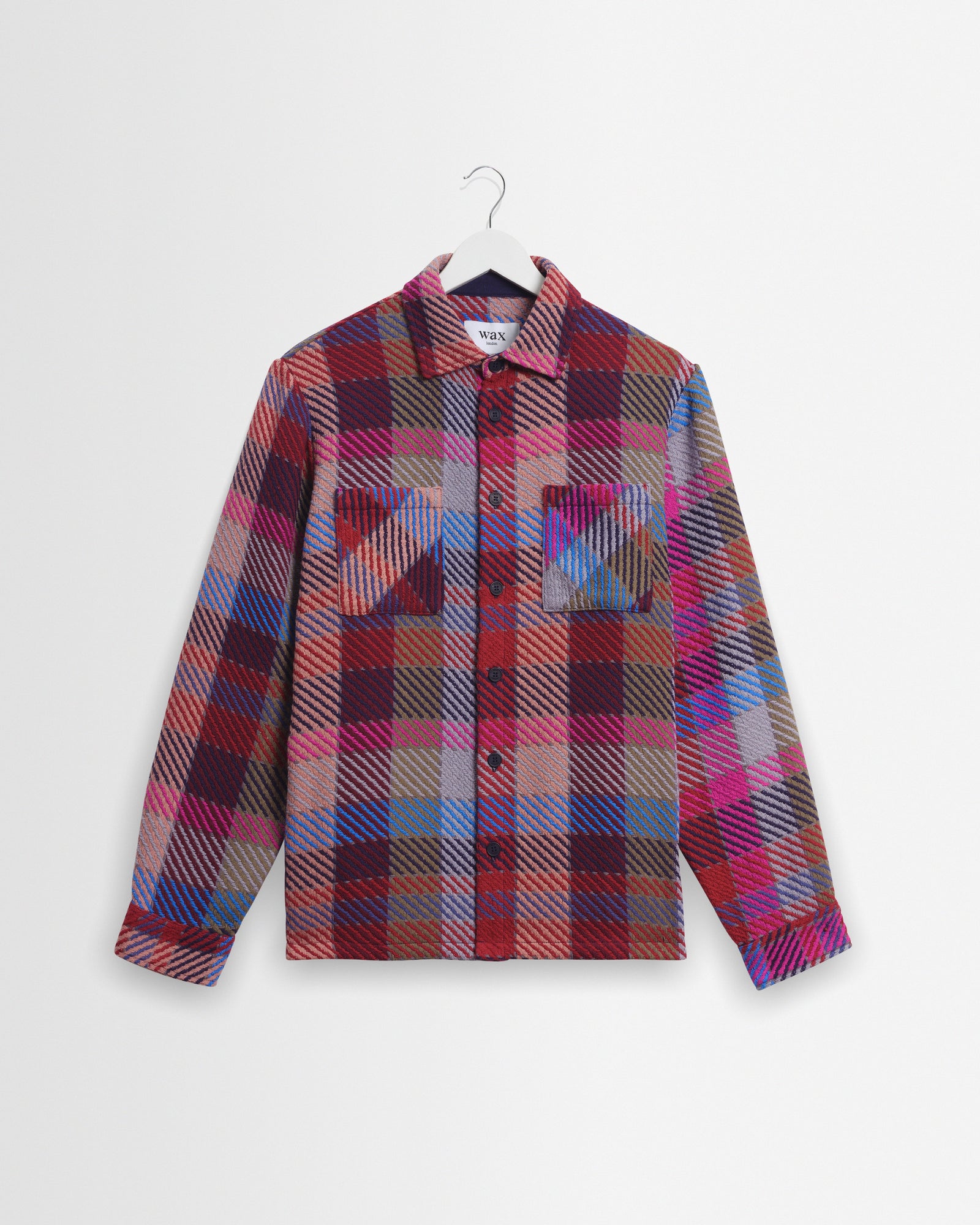Whiting Pink And Multicolour Pike Check Overshirt