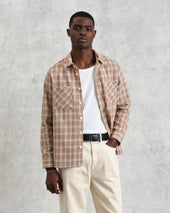 Whiting And Multicolour Ladder Check Overshirt