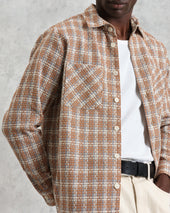 Whiting And Multicolour Ladder Check Overshirt
