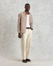 Whiting And Multicolour Ladder Check Overshirt