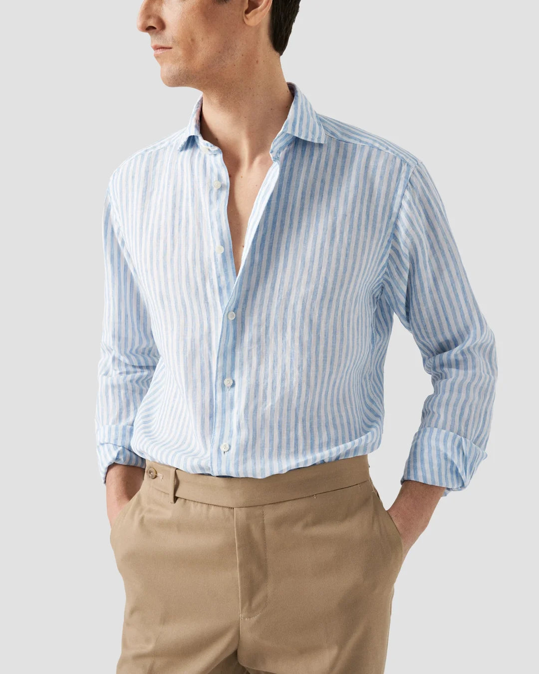Light Striped Linen Shirt Eton