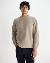 Wilde Natural Donegal Wool Crewneck