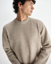 Wilde Natural Donegal Wool Crewneck