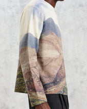 Wilde Natural Landscape Print Wool Jumper