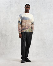Wilde Natural Landscape Print Wool Jumper