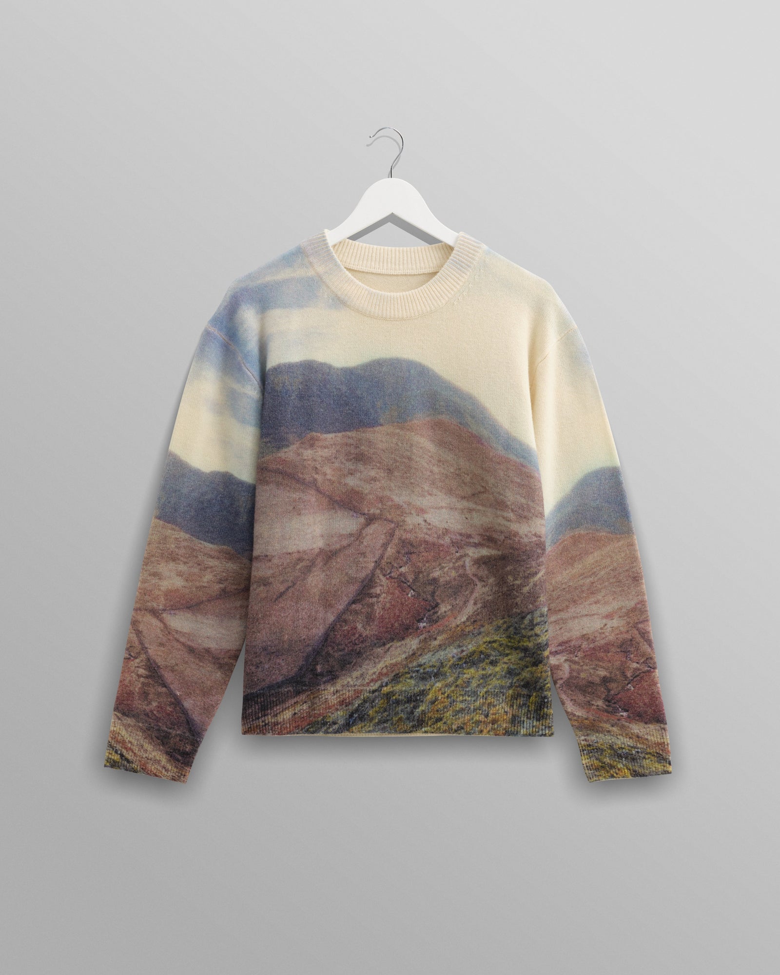 Wilde Natural Landscape Print Wool Jumper