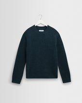 Wilde - Teal Fluffy Wool Crewneck