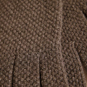Wildebeest Moss Stitch Pure Cashmere Gloves