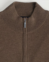 Wildebeest Zip Neck Cashmere Sweater