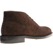 Wildsmith Model 12 mens rubber-soled Chukka boots in dark brown suede