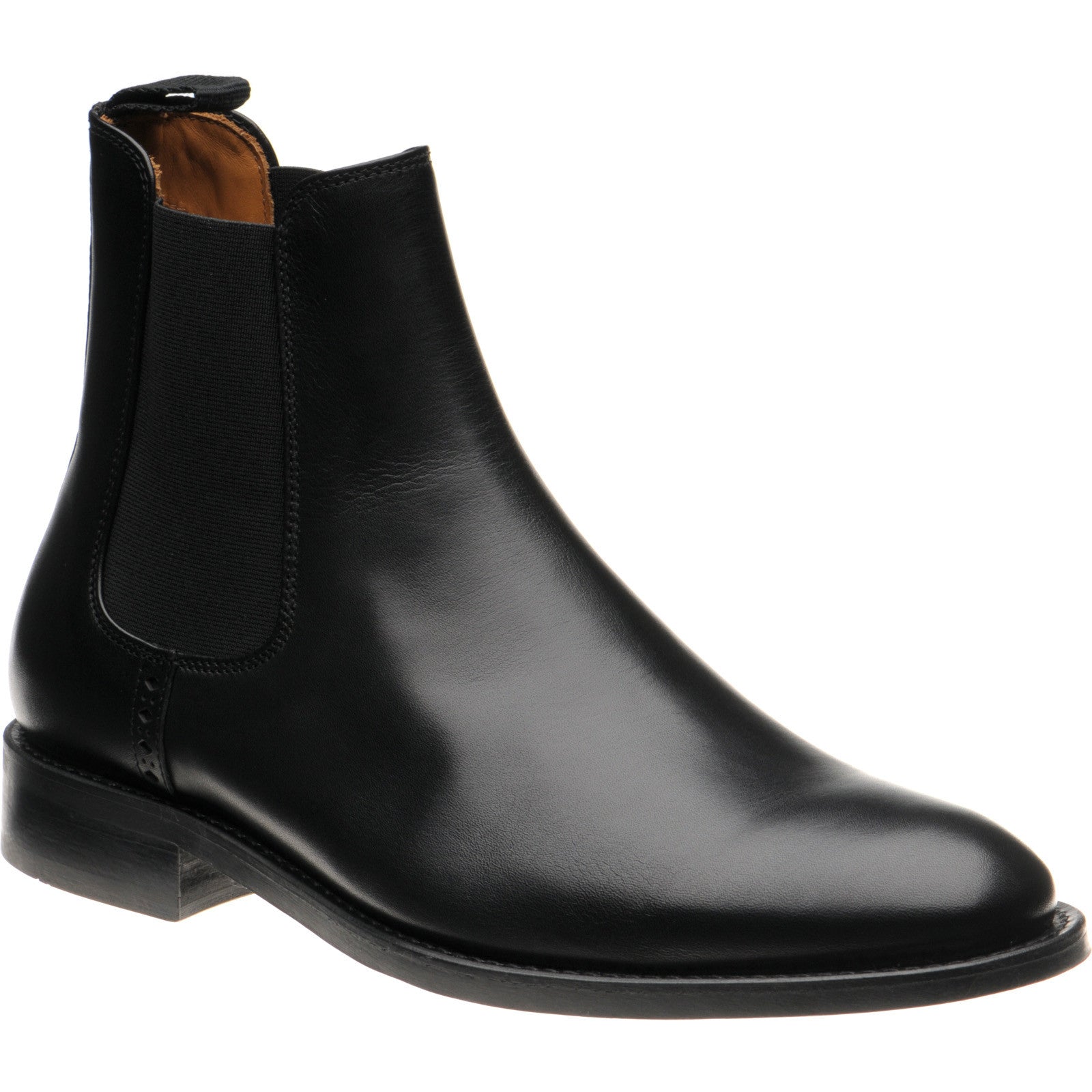 Wildsmith Model 170 mens rubber-soled Chelsea boots in black calf
