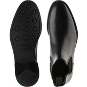 Wildsmith Model 170 mens rubber-soled Chelsea boots in black calf