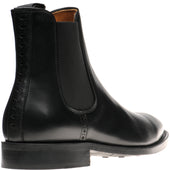 Wildsmith Model 170 mens rubber-soled Chelsea boots in black calf