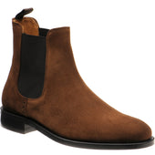 Wildsmith Model 170 mens rubber-soled Chelsea boots in tobacco suede