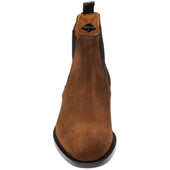 Wildsmith Model 170 mens rubber-soled Chelsea boots in tobacco suede