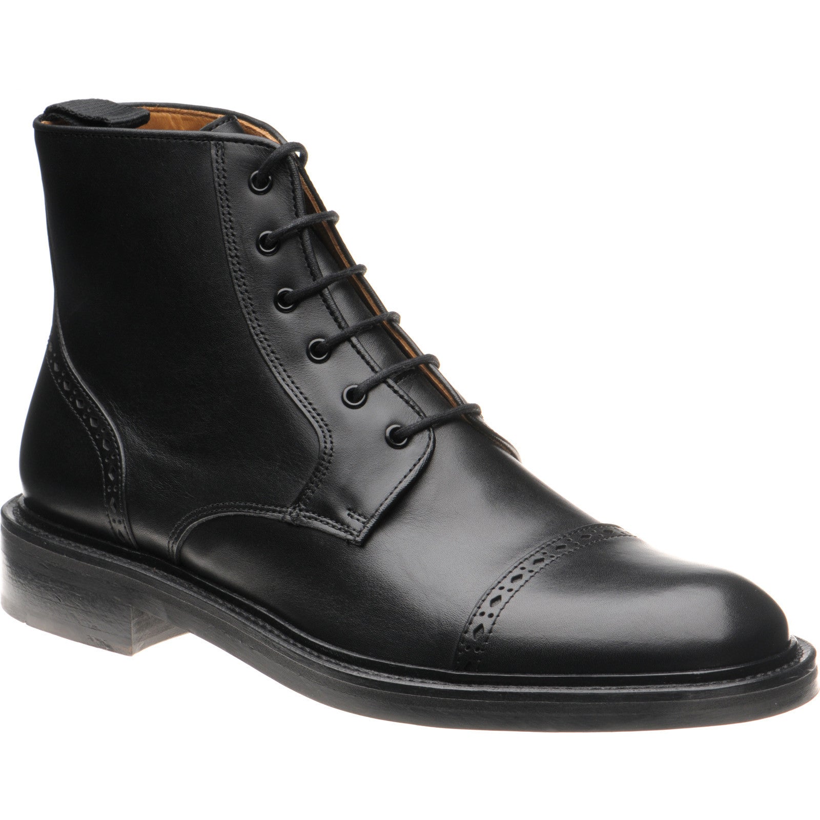 Wildsmith Model 18 mens rubber-soled boots in black calf