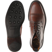 Wildsmith Model 18 mens rubber-soled boots in cognac calf