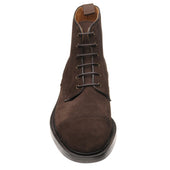Wildsmith Model 18 mens rubber-soled boots in dark brown suede
