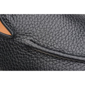 Wildsmith Model 1 mens rubber-soled loafers in black grain