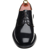 Wildsmith Model 26 mens rubber-soled Derby shoes in black polished
