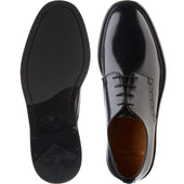 Wildsmith Model 26 mens rubber-soled Derby shoes in black polished